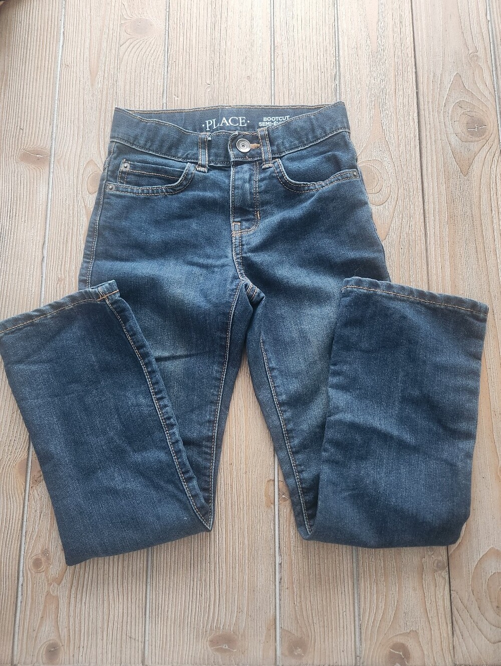 The Children's Place Boys Dark Wash Bootcut Jeans